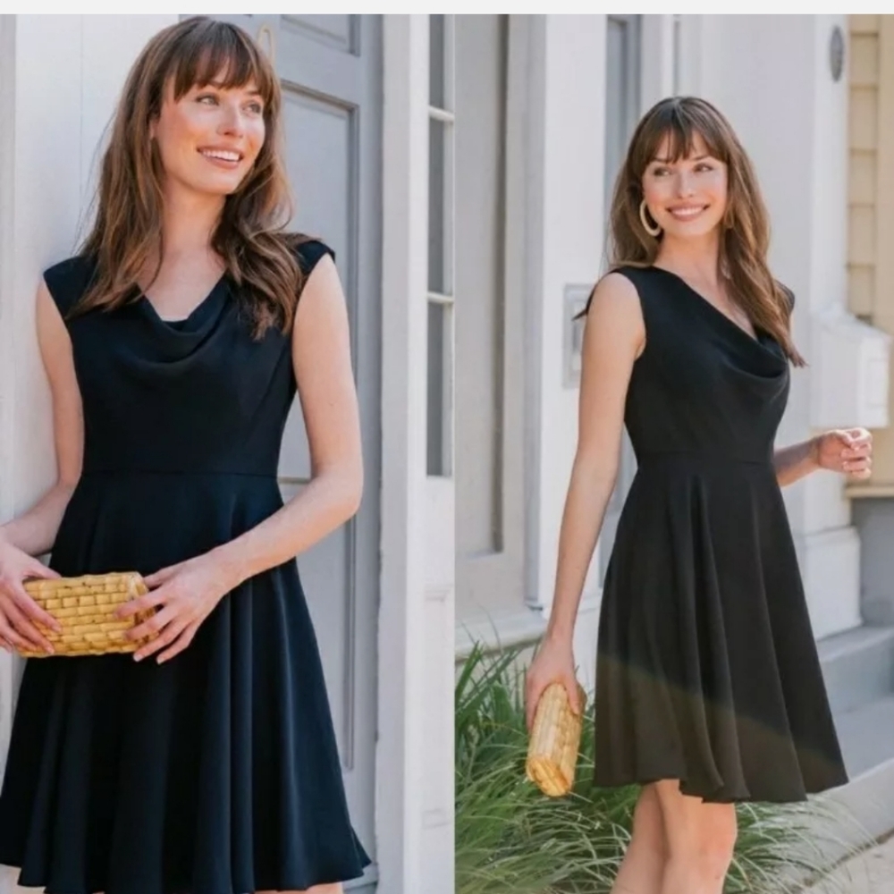 Gal Meets Glam Mara Cowl Neck Dress NWT size 4 - Picture 11 of 11